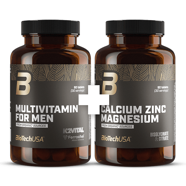 Multivitamin For Men + Calcium Zinc Magnesium from organic sources