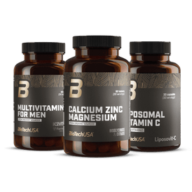 Multivitamin For Men + Calcium Zinc Magnesium + Liposomal Vitamin C from organic sources