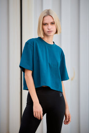 Heavyweight Oversized Cropped tricou pentru femei