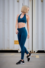 Sutien sport fără cusături pentru femei, cu croială halter SEAMLESS