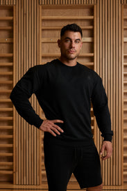 FLEXTRACK Bluza cu guler rotund pentru bărbați