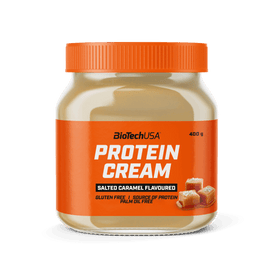 BioTechUSA Protein Cream este realizat prin utilizarea de proteine din zer și poate constitui o foarte bună alternativă fără gluten, dacă tocmai dorești ceva delicios.