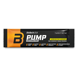 Praf de băutură Pump Caffeine Free de la BioTechUSA cu aminoacizi și minerale.