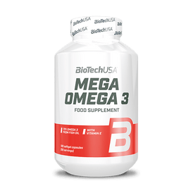 Mega Omega 3 capsule moi de gelatină 180 db - BioTechUSA